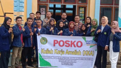 Pemdes Galanti Terima Penyerahan Mahasiswa KKA UM Buton