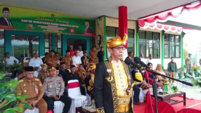 Hadiri Upacara HAB Kemenag ke-77, Pj Bupati Buton Kembali Ingatkan ASN Tidak Melakukan Provokasi Politik
