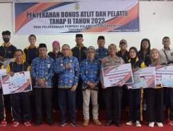 Pj Bupati Buton Kucurkan Bonus Atlet Juara Porprov Sultra Tahap ll