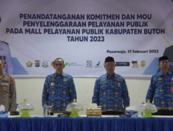 Buka Mall Pelayanan Publik, Pj. Bupati Buton Teken MoU dengan Lembaga Vertikal dan Instansi terkait,