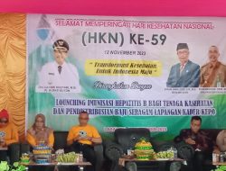 Peringati HKN 59, Pemda Buton Launching Imunisasi Hepatitis B Bagi Nakes