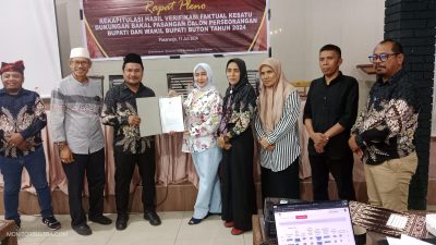 Lolos Syarat KPU, Kini Syaraswati Samiun-Rasyid Mangura Punya Tiket Menuju Pilkada Buton 2024