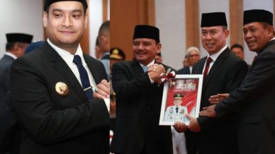 Bupati Buton, Alvin Akawijaya Putra Hadiri Acara Sertijab Gubernur Sultra