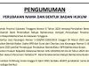 Direktur Bank Bahteramas Buton Umumkan Perubahan Nama dan Bentuk Badan Hukum Usaha, Semula PD Menjadi PT